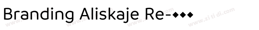 Branding Aliskaje Re字体转换